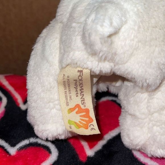 Folkmanis Standing 10” Polar Bear Puppet Plush Animal - Picture 5 of 8